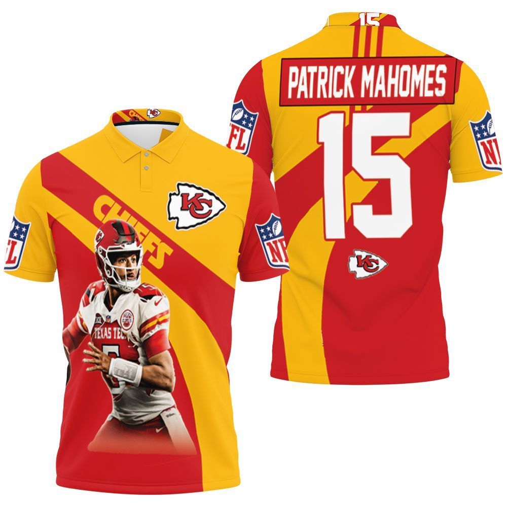 Patrick Manohomes 15 Kansas City Chiefs Afc West Division Champions Super Bowl 2021 3D Polo Shirt, Jersey