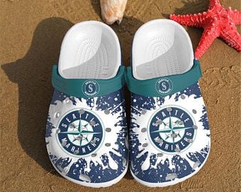 Seattle Mariners Crocband Clog Clog Comfortable For Mens And Womens Classic Clog Water Shoes Seattle Mariners Crocs