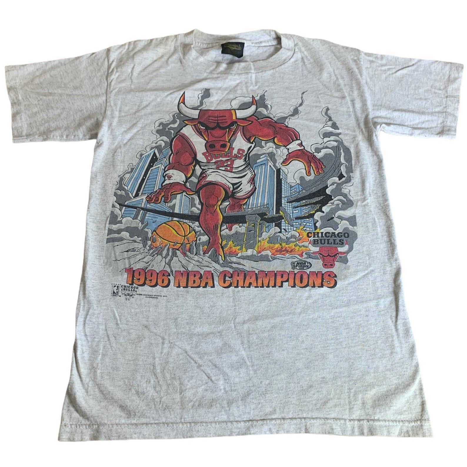 1996 Chicago Bulls Vintage 6 Rings Tee / Vintage Michael Jordan Tee / Measurets In Photos