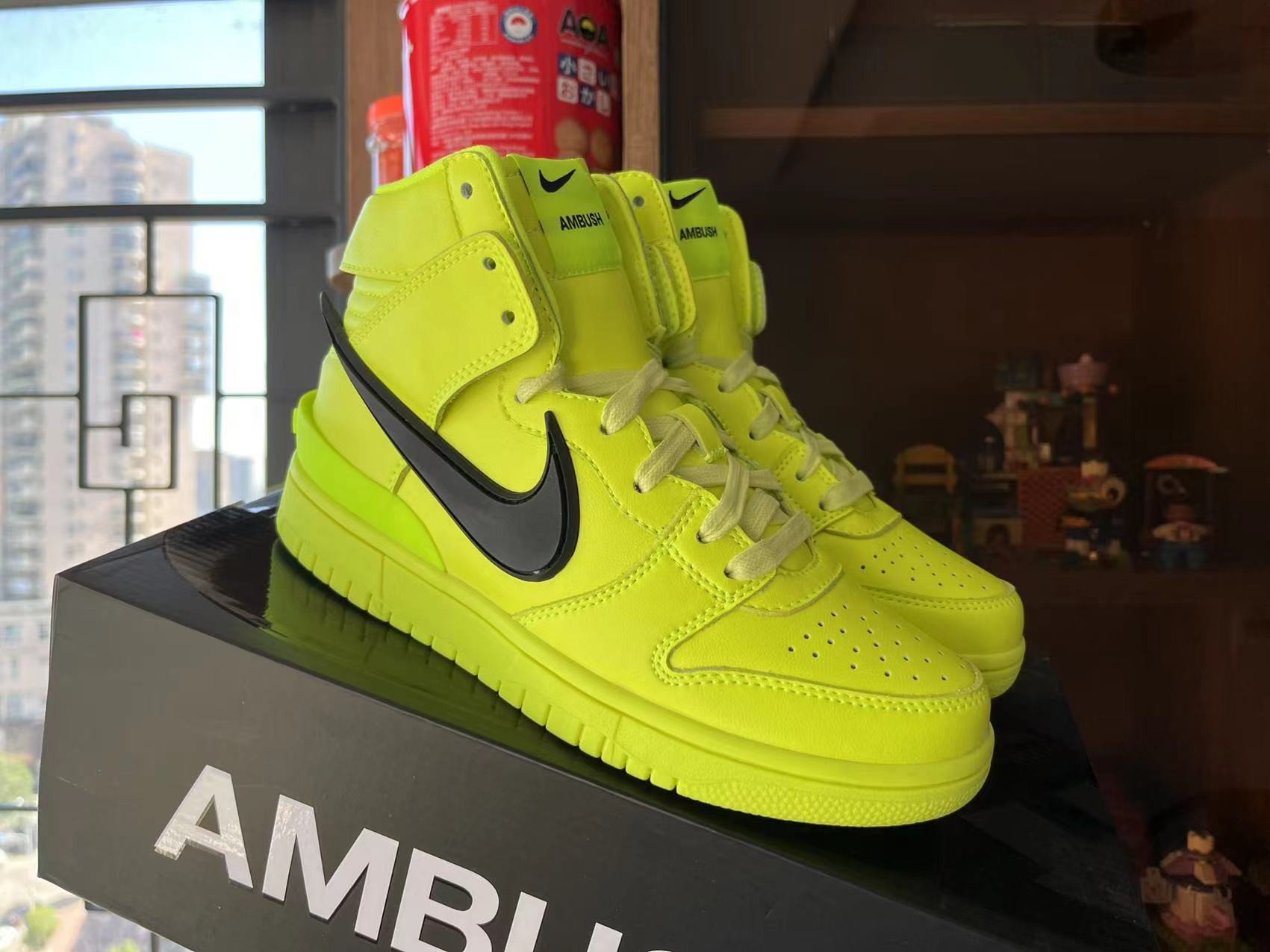 Nike AMBUSH x Dunk High ‘Flash Lime’ Shoes Sneakers SNK854992667