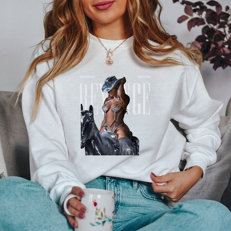 Embroidered Beyonce Renaissance Hoodie/Sweatshirt, World Tour Tee – Gifts For Men Women, Vintage Renaissance Tour