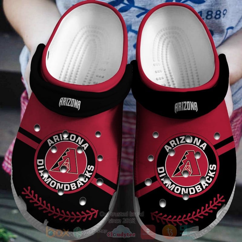 Arizona Diamondbacks Red-Black Crocss Crocband Shoes