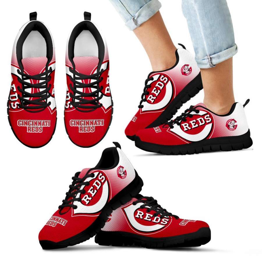 Colorful Unofficial Cincinnati Reds Sneakers