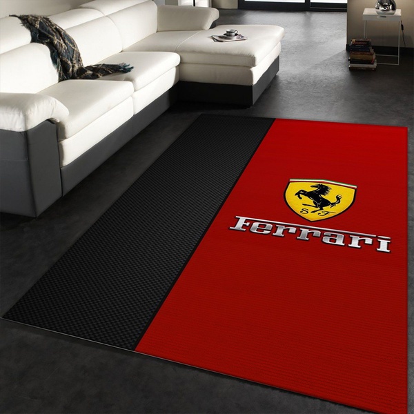 Ferrari Area Rug Bathroom Family Gift US Decor