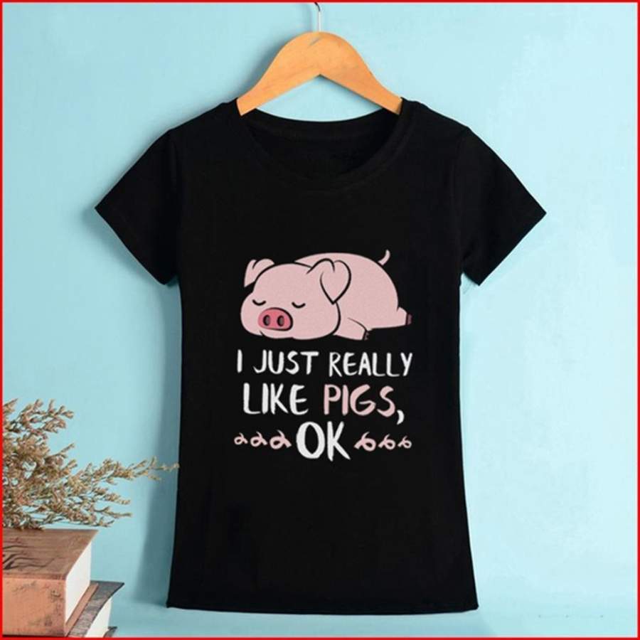 Pig Girl T Shirt, Funny Animal Shirt, Cute Pig Shirt, Pig Lover Tshirt