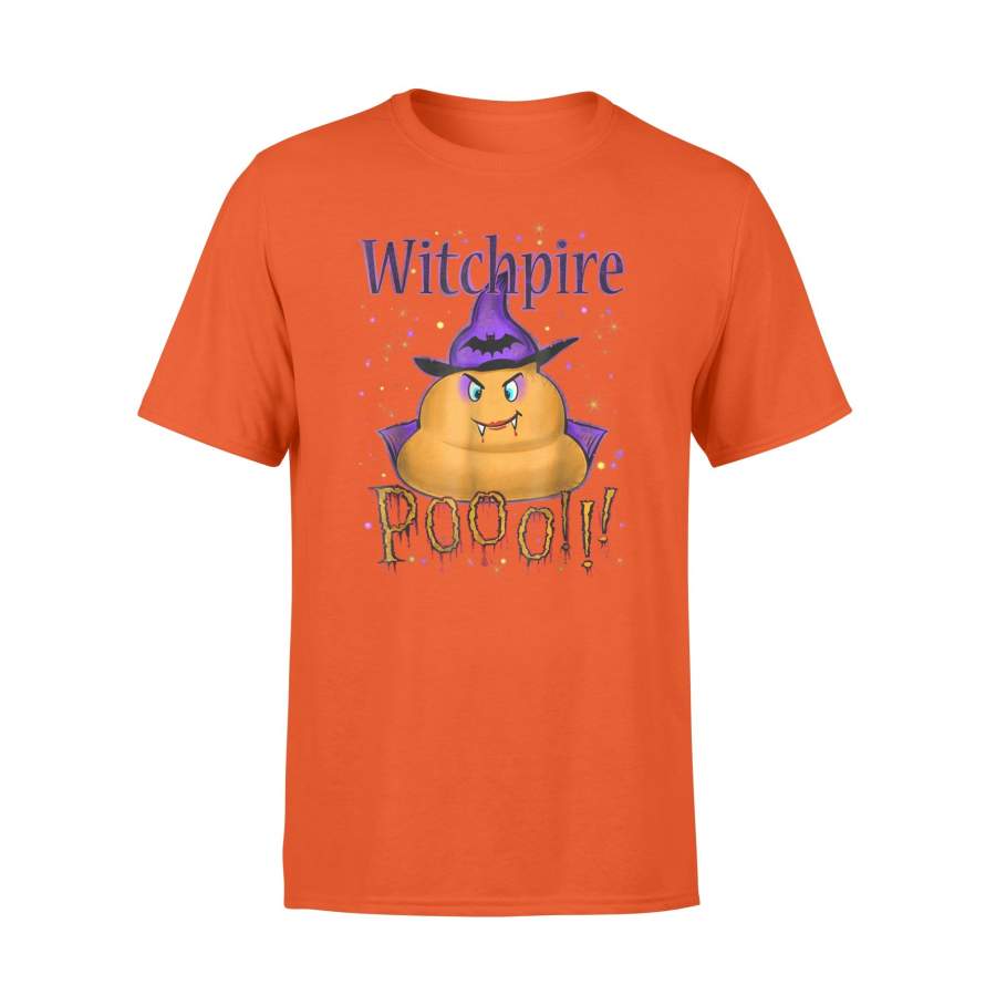 Halloween Witch Vampire Witchpire Poop Emoji Costume T-Shirt