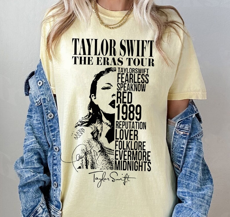 Vintage Taylor Swift Album Shirt, Swiftie Shirt, Ts Eras Tour Shirt, Taylor Swift Albums Shirt, Shirt For Fan, Gifts Idea