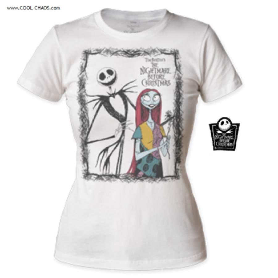 A nightmare before Christmas T-Shirt / Jack and Sally Ladies Tee