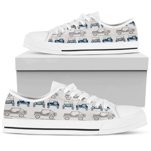 Blue Jeep Low Top Shoes