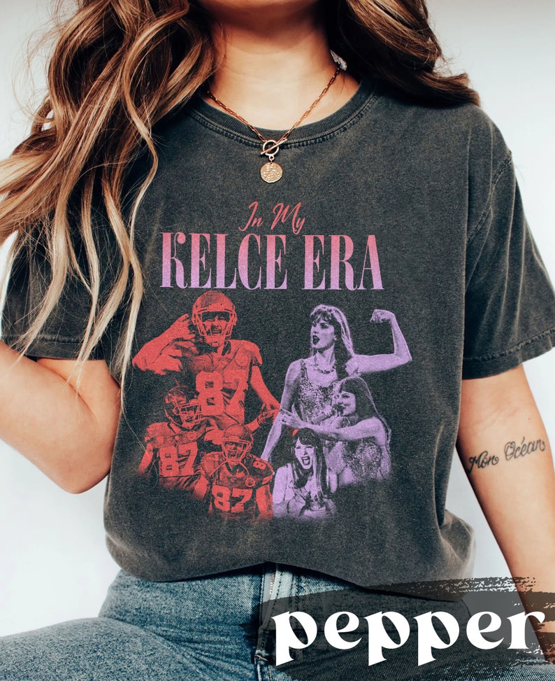 Vintage In My Kelce Era Shirt, America Football Shirt, Football Fan Gifts, Kelce The Eras Tour, Sunday Football, Gift For Him, Gift For Her