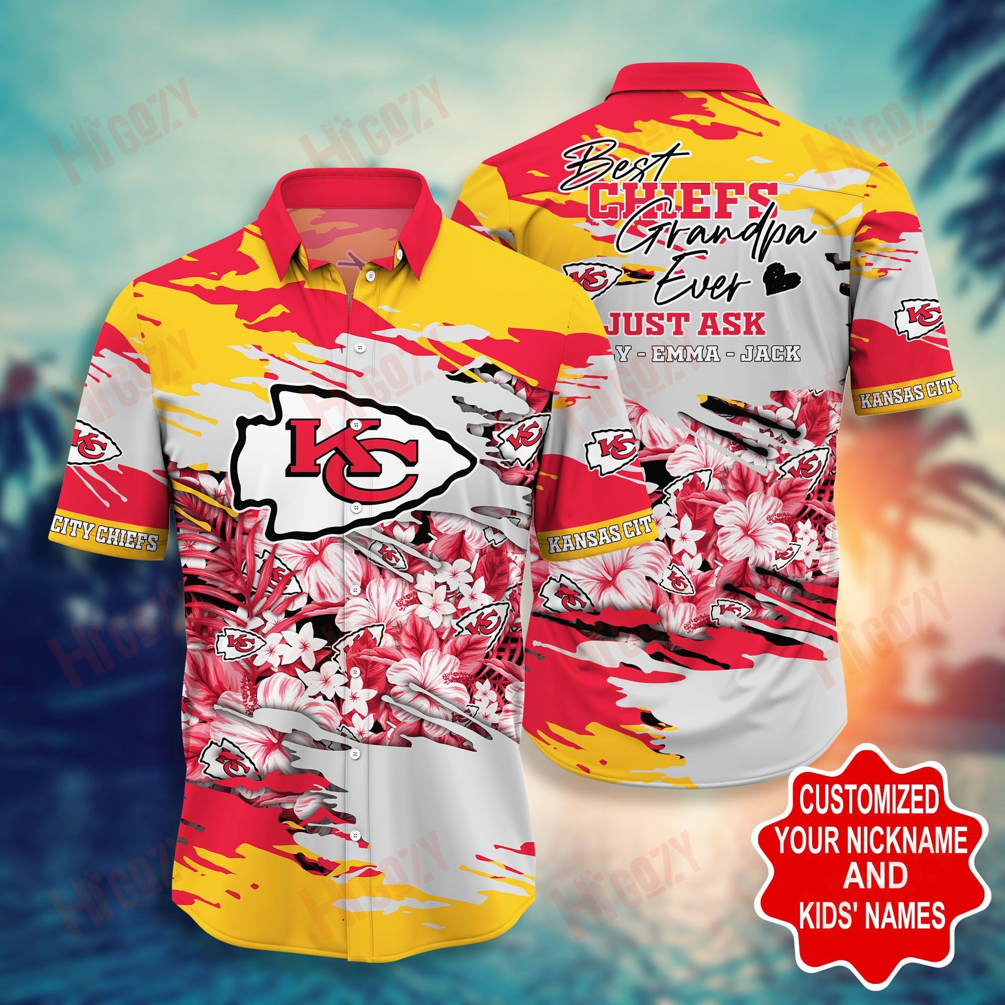 Kansas City Chiefs -Pesonalized Hawaii Shirt Short Style Hot Trending Summer