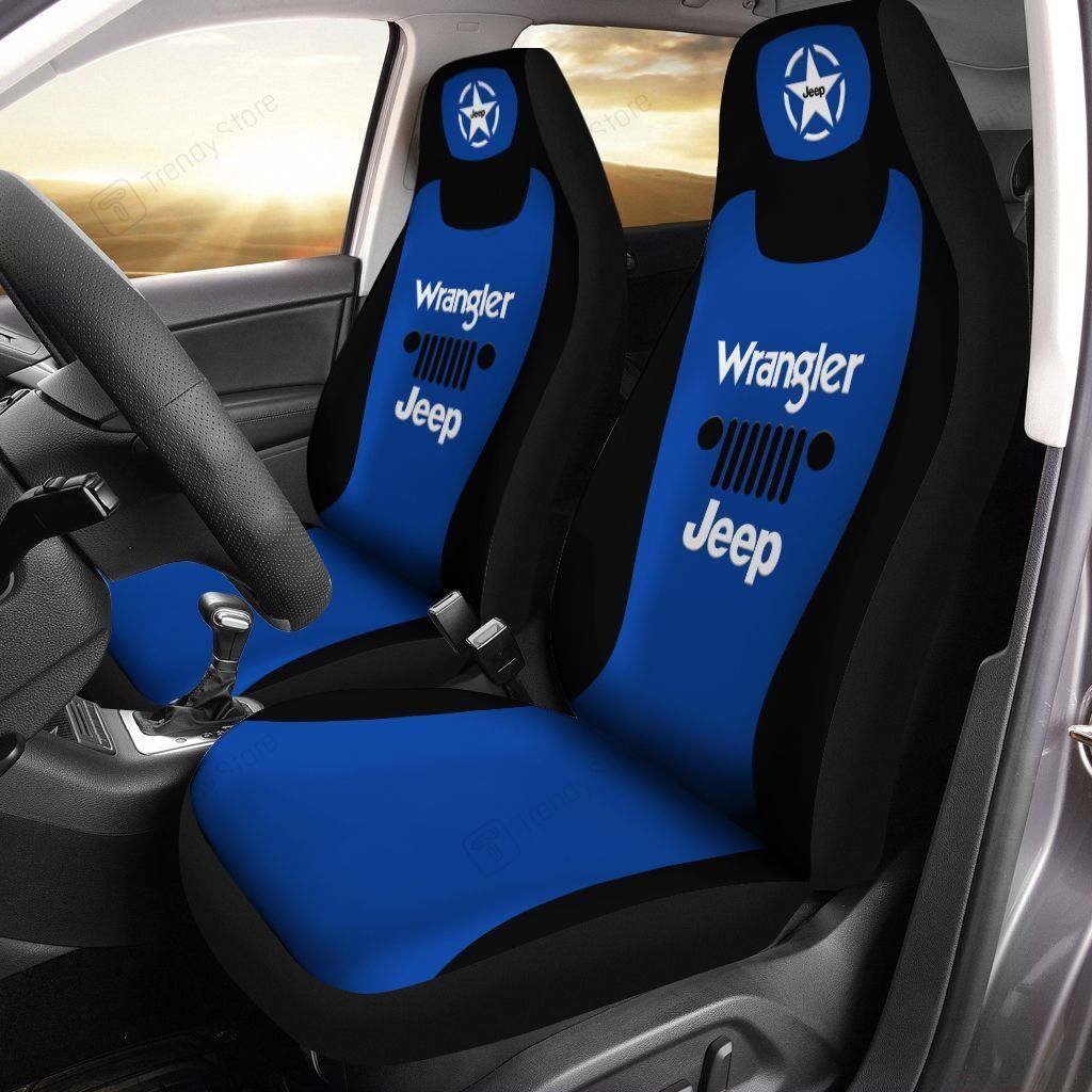 JEEP WRANGLER CAR SEAT COVER (SET OF 2) VER1 (BLUE)