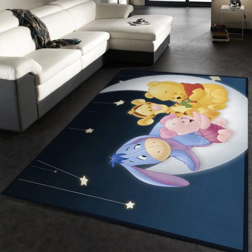 Pooh Rug All Over Print Logo Custom Area Rug Carpet Full Sizes Home Living Rug Carpet Decor