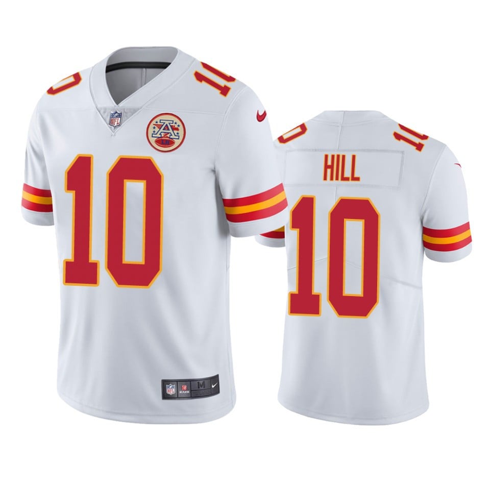 Kansas City Chiefs Tyreek Hill 10 White Vapor Limited Jersey