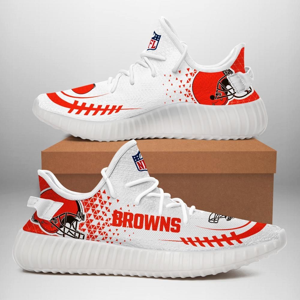 Cleveland Browns Custom Shoes Sport Sneakers Cleveland Browns Yeezy Boost 350