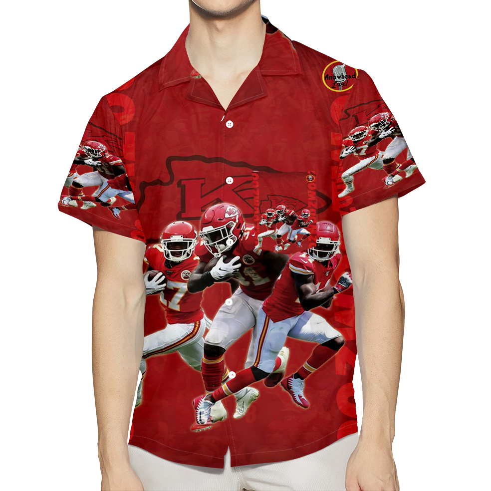 Kansas City Chiefs Team V7 3D All Over Print Summer Beach Hawaiian Shirt With Pocket