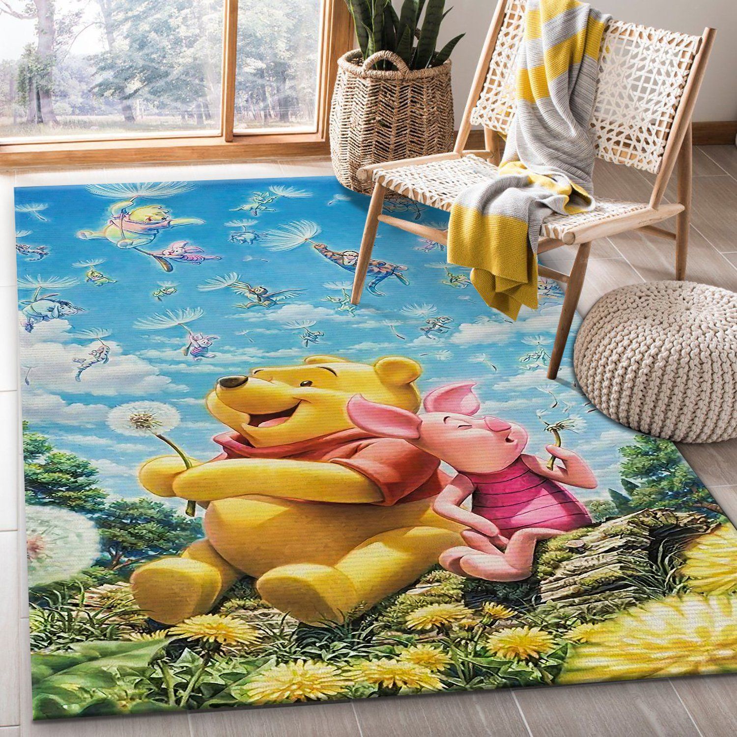 Pooh Piglet Area Rugs Living Room Carpet Local Brands Floor Decor The US Decor