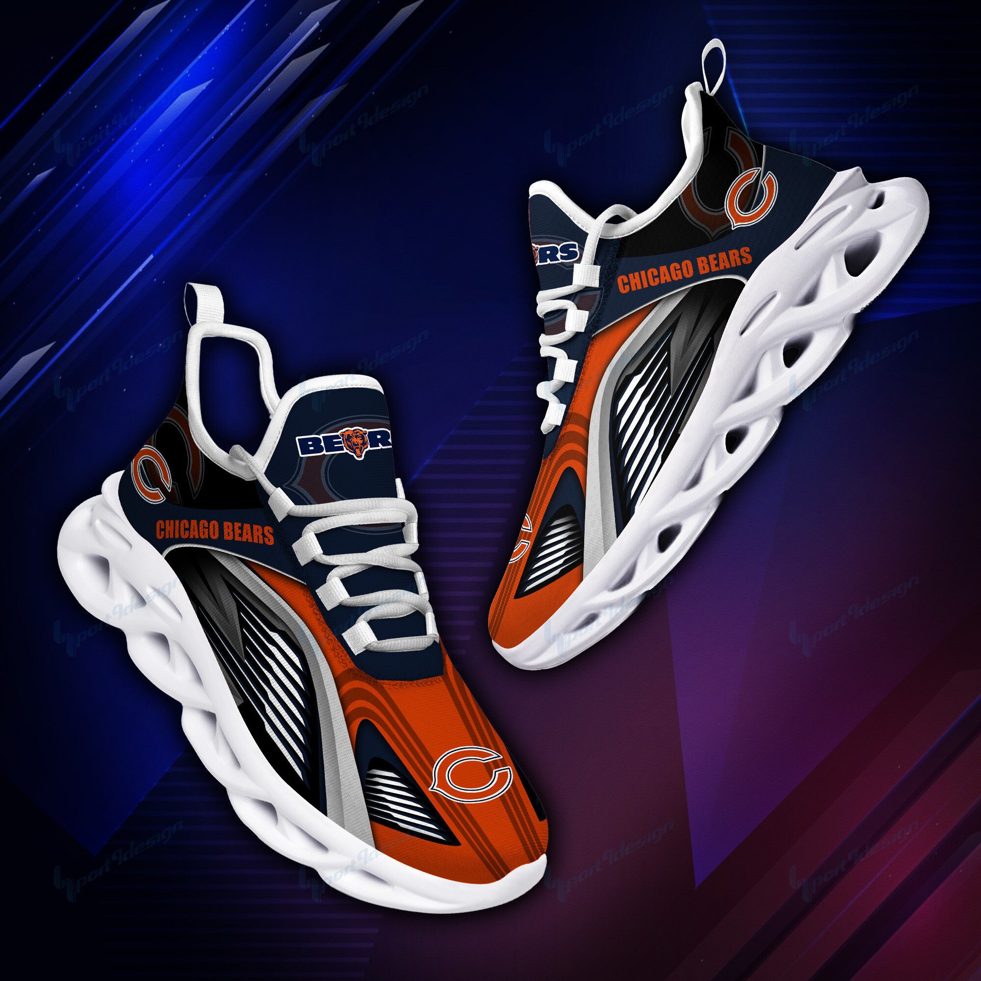 Chicago Bears Yezy Running Sneakers Bb952