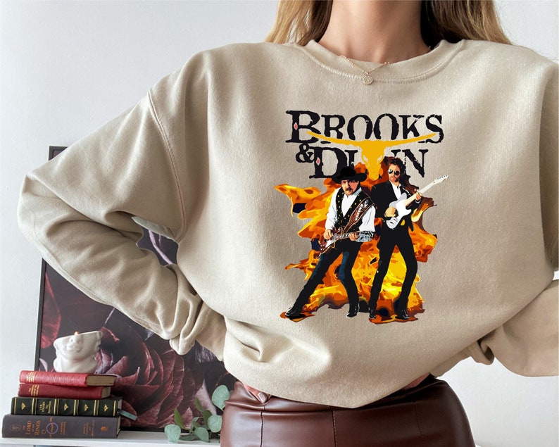 Brooks And Dunn Sweatshirt, Country Fan Merchandise, Classic Country Band Sweatshirt, Country Music Apparel
