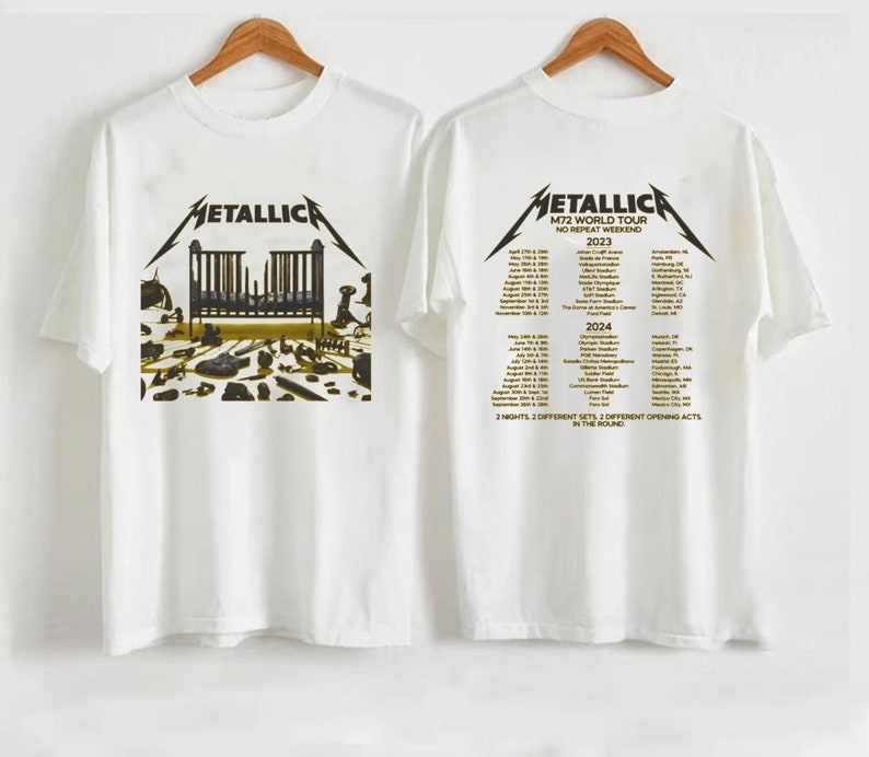 Metallica World Tour 2023 Shirt Metallica Band Shirt Metallica Shirt Metallica Tour T-Shirt Metallica Skull Shirt