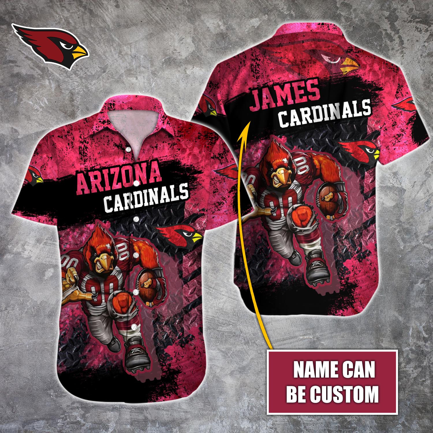 Arizona Cardinals Nfl-Hawaiian Shirt Custom T-40720