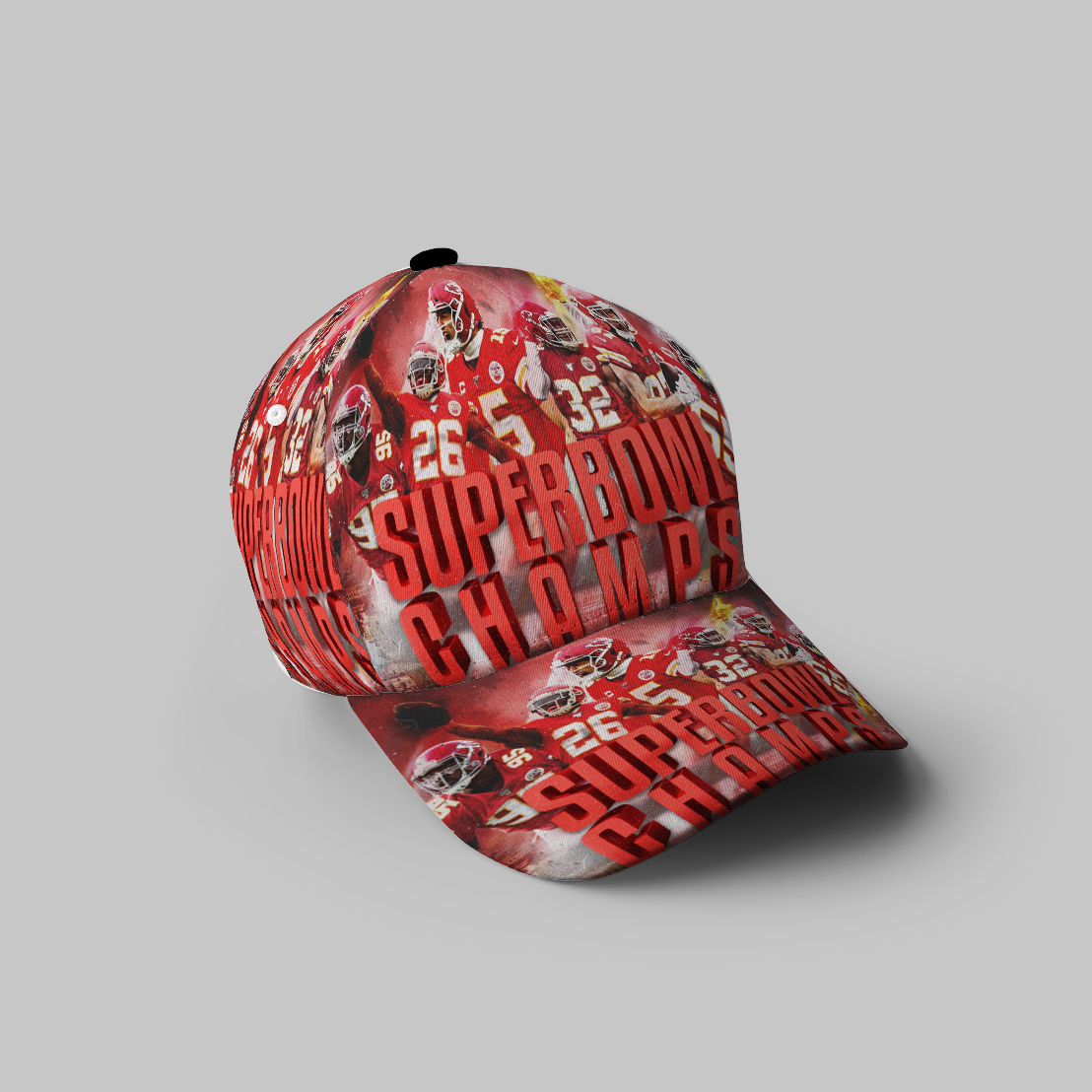 Kansas City Chiefs Team Super Bowl Champions 3D Printing Baseball Cap Classic Hat