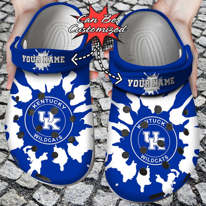 Sport Crocs – Personalized Kentucky Wildcats University Team Colors Splash Clog Shoes