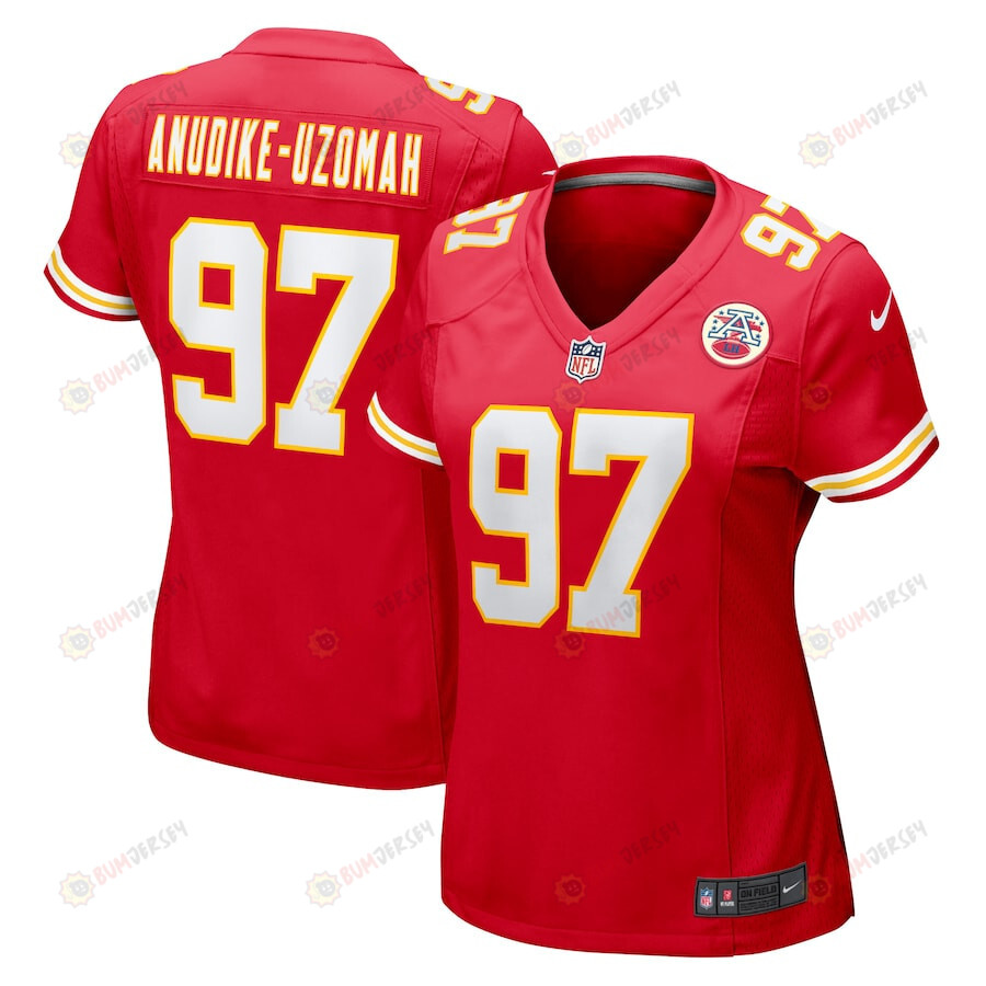 Felix Anudike-Uzomah 97 Kansas City Chiefs Game Women Jersey – Red