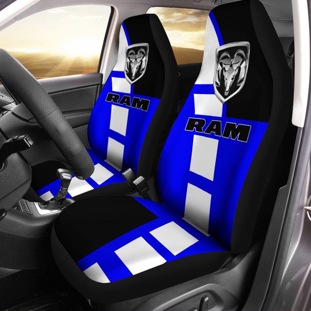 Dodge RAM NCT-HL Car Seat Cover (Set of 2) Ver 5 (Blue)