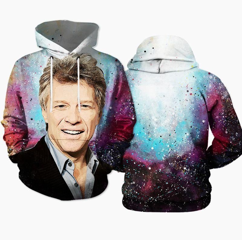 Bon Jovi Hoodie 3D S 5Xl Cotton For …