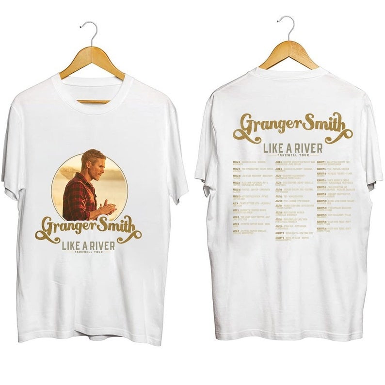 Retro Granger Smith Like A River Farewell Tour 2023 Shirt, Granger Smith Fan Tee, Granger Smith 2023 Shirt