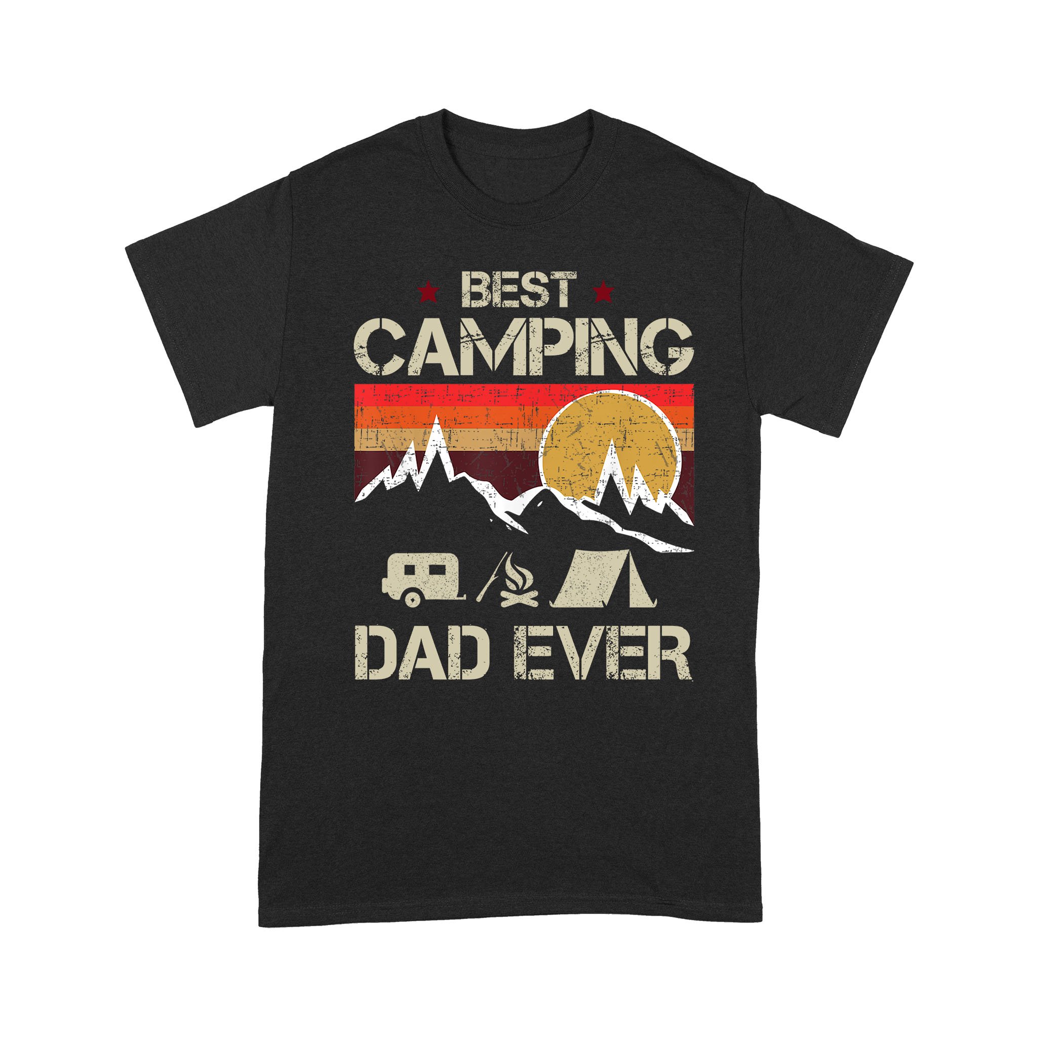 Best Camping Dad Ever – Vintage Camping Shirts – Gift for Dad NLXW101D06 – Standard T-Shirt