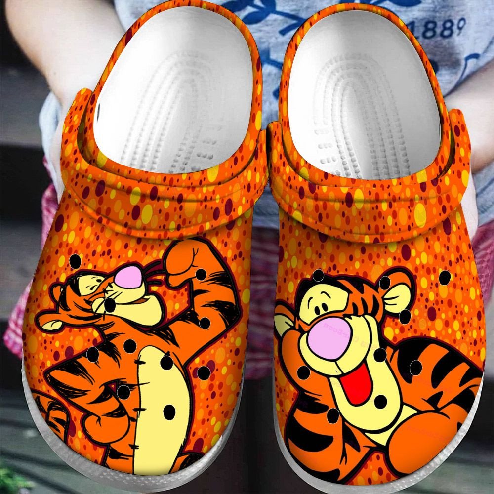 Tigger Winnie The Pooh Rubber 3D Crocband Clog