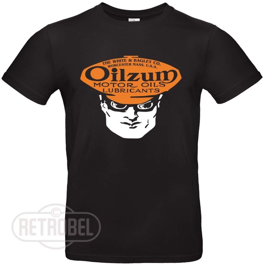 Oilzum Motor Oil Vintage Logo Mens Cotton Short Sleeve T-Shirt