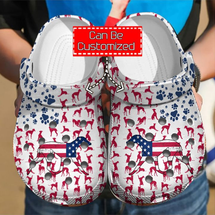 Animal Print Crocs – Doberman American Flag Clog Shoes For Men And Women