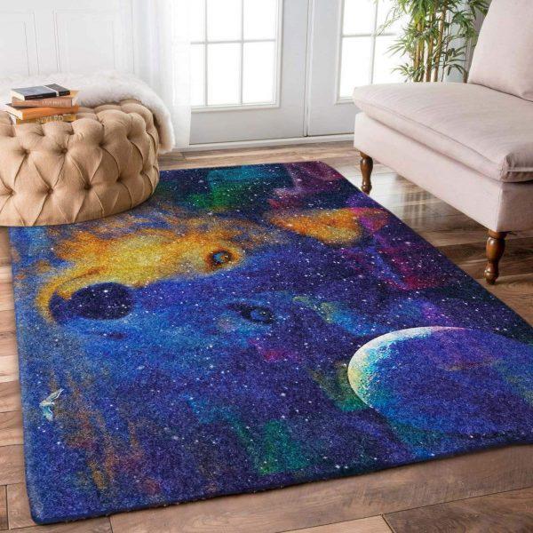 Wolf Art Home Decor Rectangle Area Rug 48