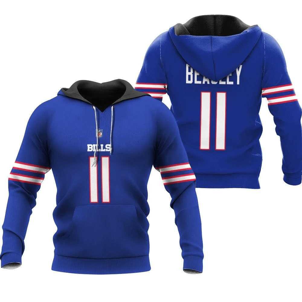 Buffalo Bills Cole Beasley #11 Nfl Legend Player American Football Game Royal 3D Designed Allover Gift For Bills Fans Hoodie