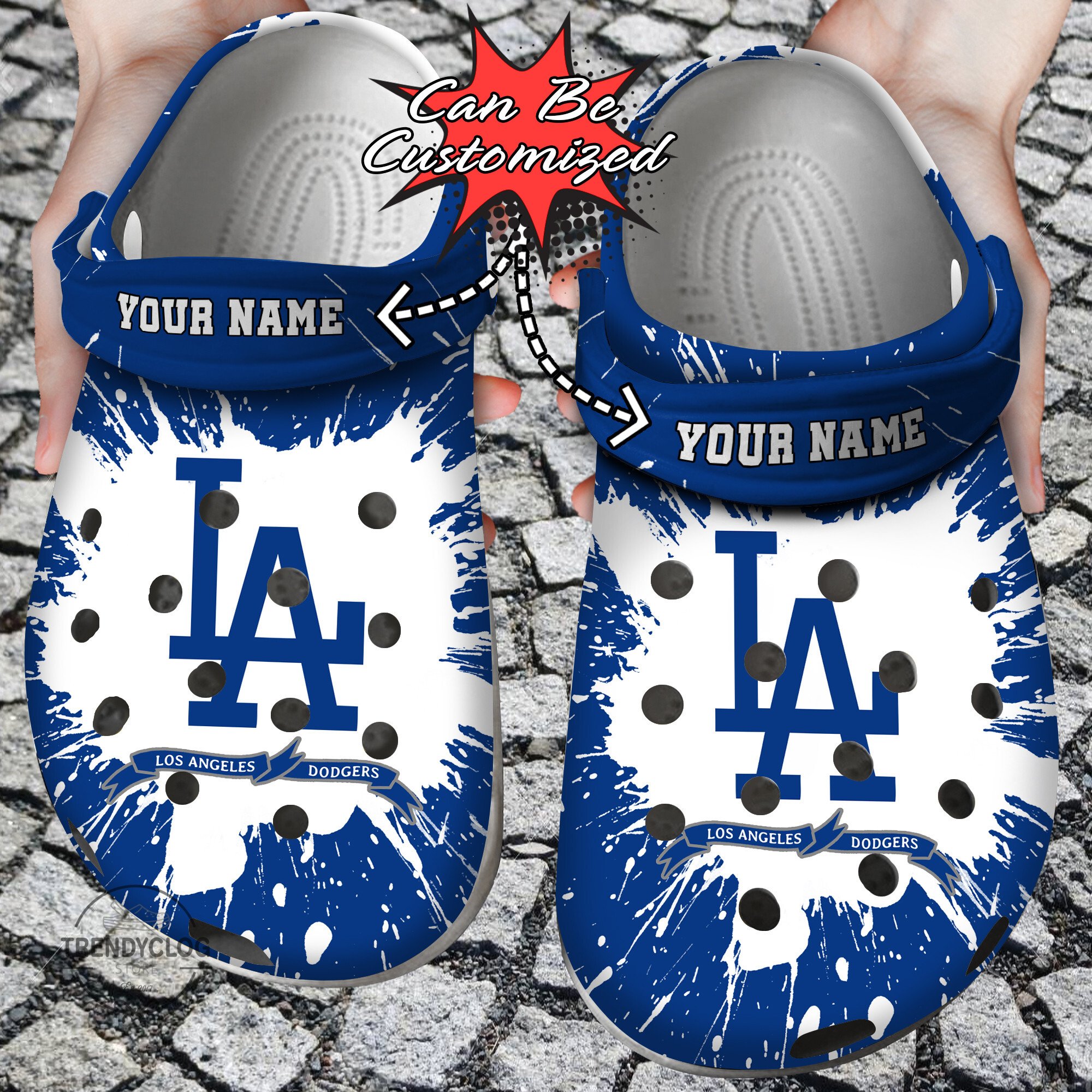 Baseball Crocs – Personalized La Dodgers Team Clog Shoes