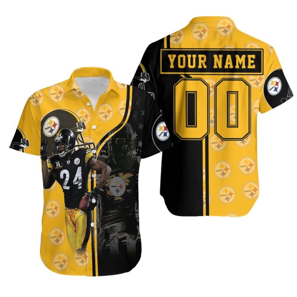 24 Justin Gilbert 24 Player Pittsburgh Steelers Personalized 2020 Nfl Personalized Hawaiian Shirt