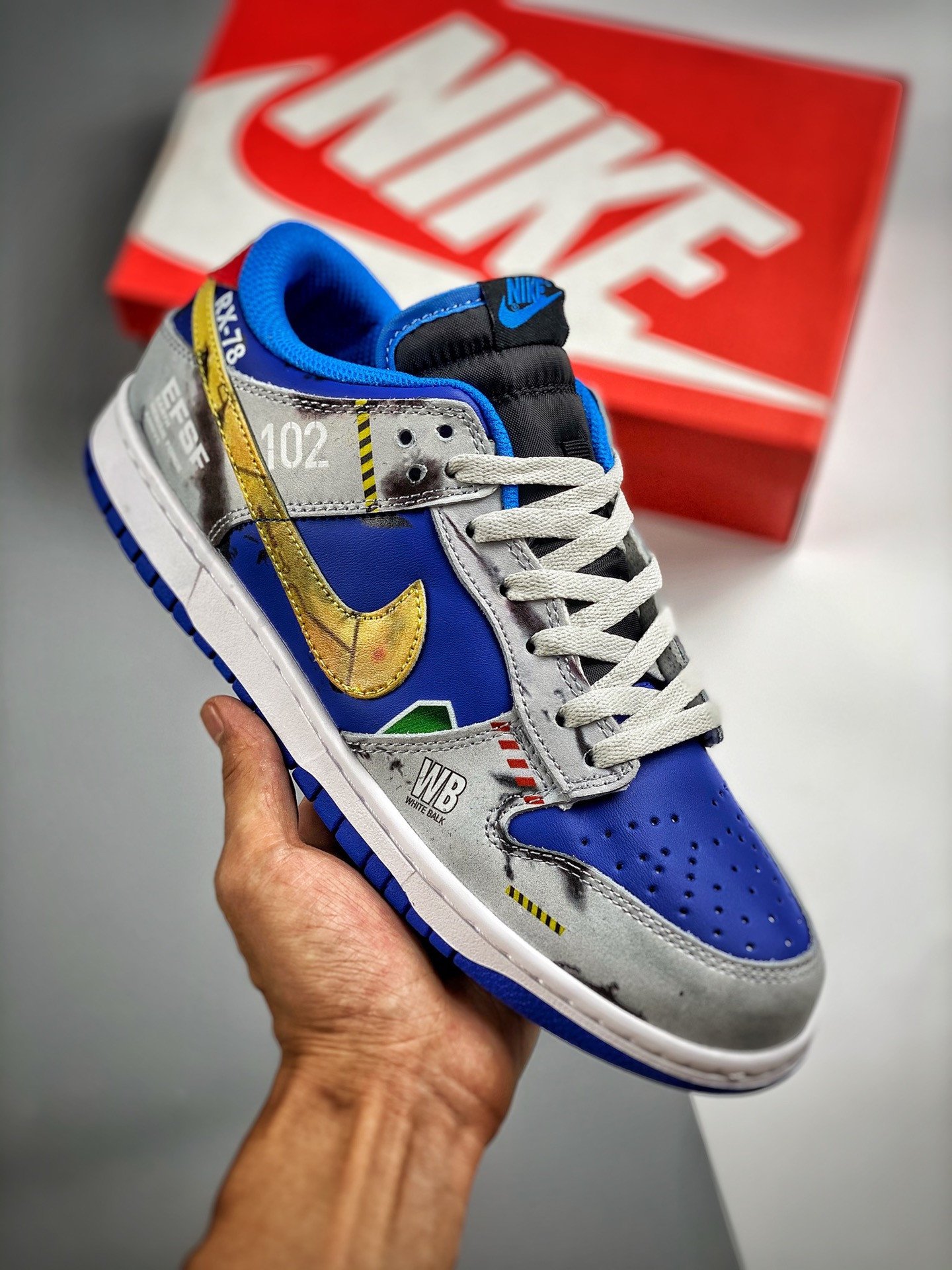 Custom Nike SB Dunk Low Cool Grey Blue 5340963