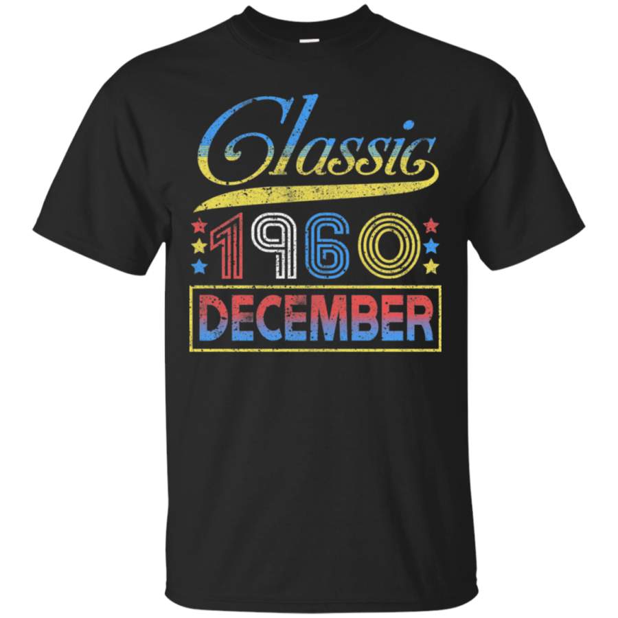 AGR Classic 1960 December Great Vintage Birthday T-Shirt