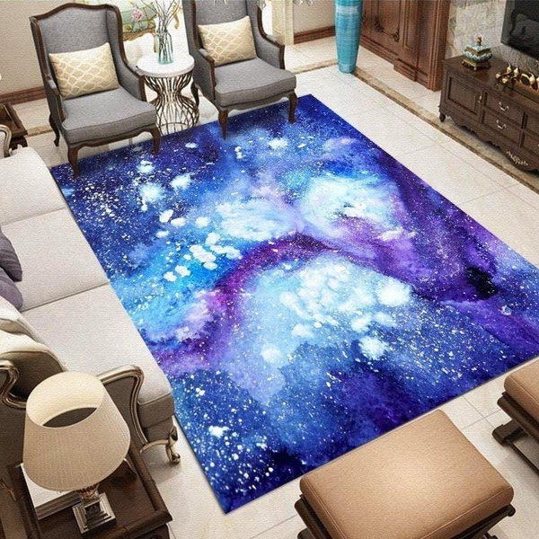 3D Abstract Geometric Glitter Art Design Area Rug Home Decor