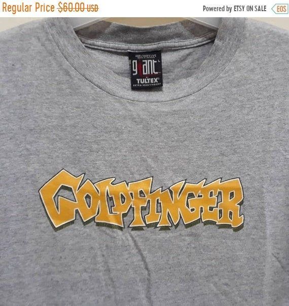 Vtg 90S Goldfinger Shirtpromo Tour Concert Rock Skate Ska Punk John Feldmann American Band Giant Merchandise Tops Shirt