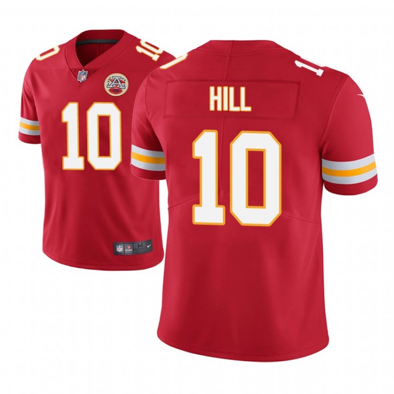 Men Tyreek Hill #10 Kansas City Chiefs Vapor Untouchable Limited Player Red Jersey – All Stitched, Embroidery