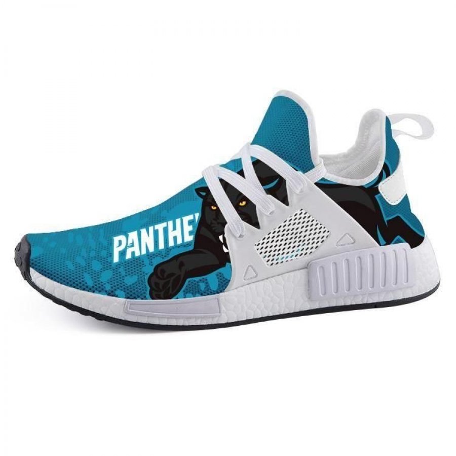 TeeDCMA Carolina Panthers NMD XR1 Lightweight Sneakers, Carolina Panthers Running Shoes