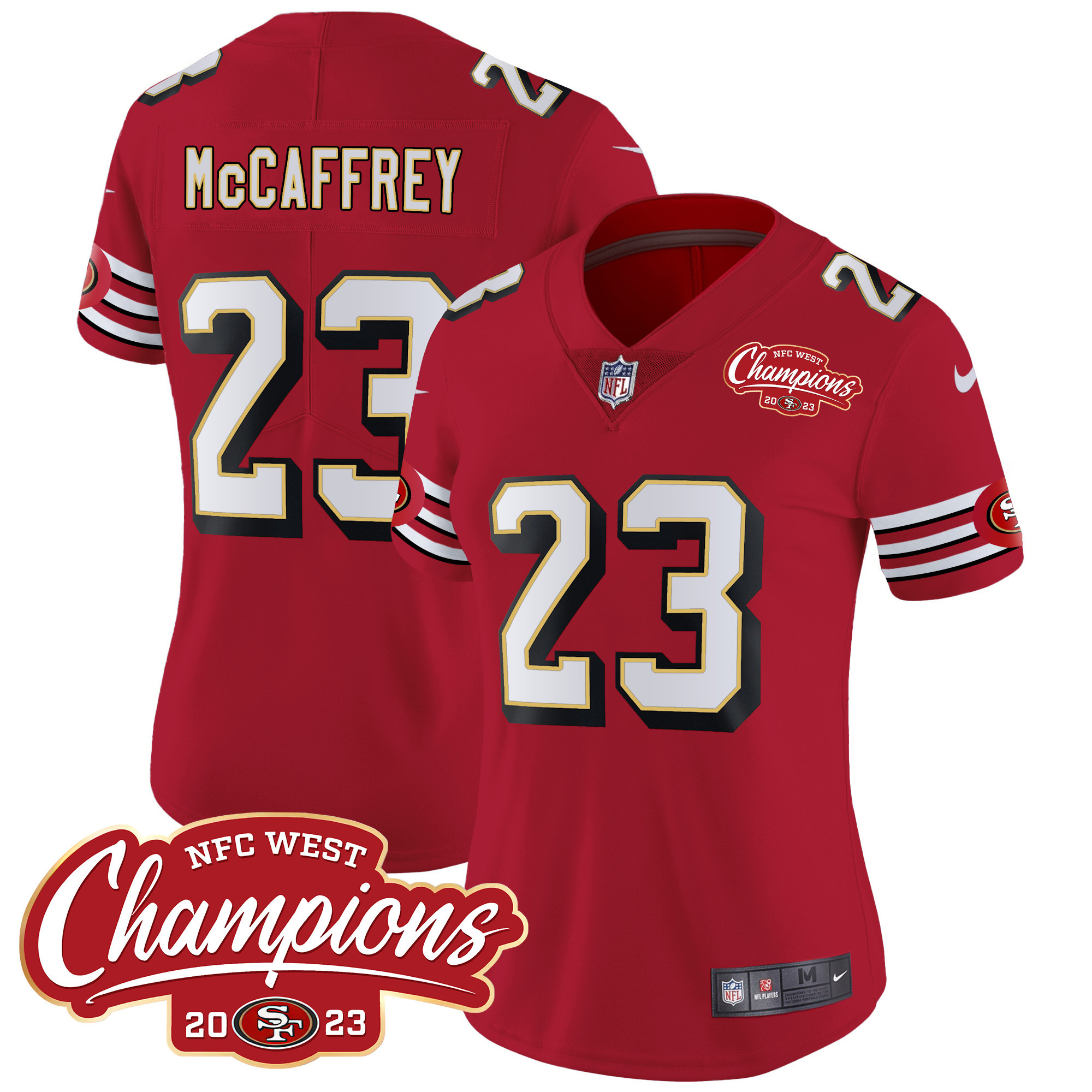 Women’S 49Ers Throwback Nfc West Champions Patch Vapor Jersey – All Stitched