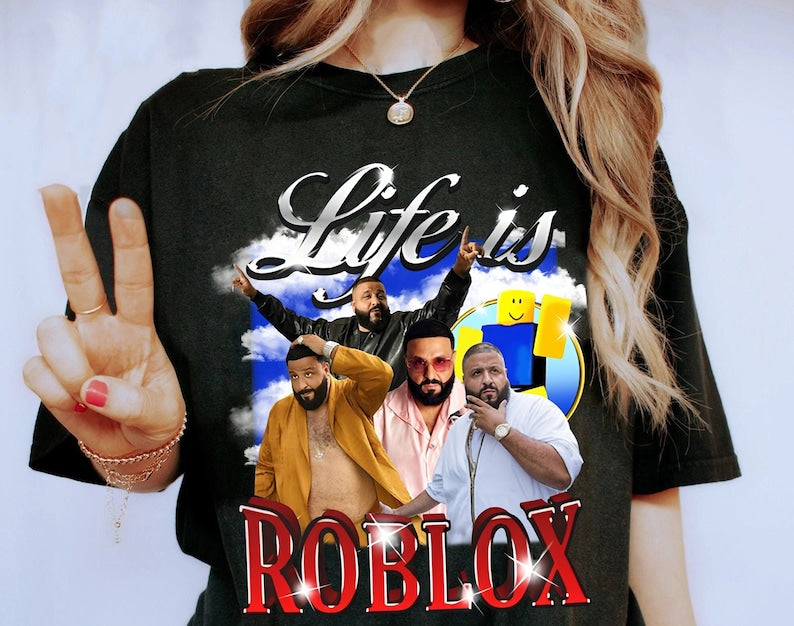 Limited Dj Khaled Life Roblox 90S Shirt ,Life Is Roblox Tee, Dj Khaled Let’S Go Golfing Vintage Shirt, Dj Khaled, Dj Khaled 90S Rap Hip Hop