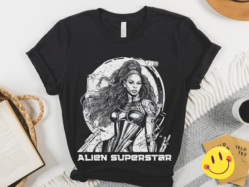 Alien Superstar Beyonce Shirt For Women Beyonce Shirt For Girls Concert Shirt Birthday Gift Beyonce Tour Shirts