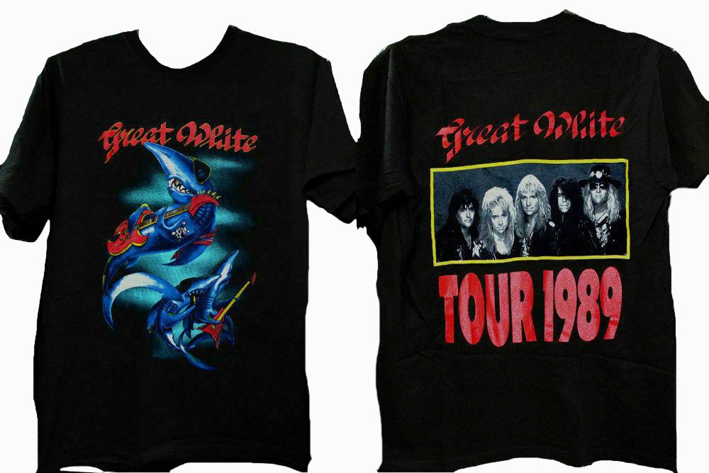 1989 Great White Tour Concert Vintage T Shirt