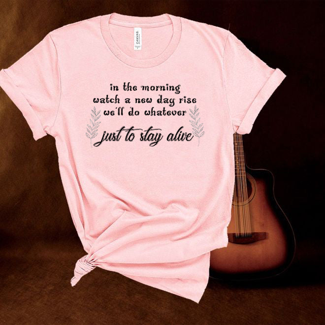 José González,Stay Alive Song Lyrics,Indie Folk Inspired Unisex Music,Festival,Concert T Shirt
